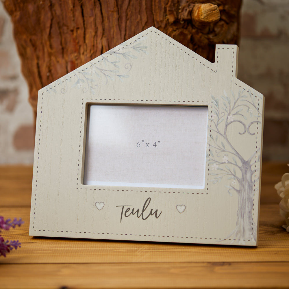 House shaped photo frame 6x4 - &