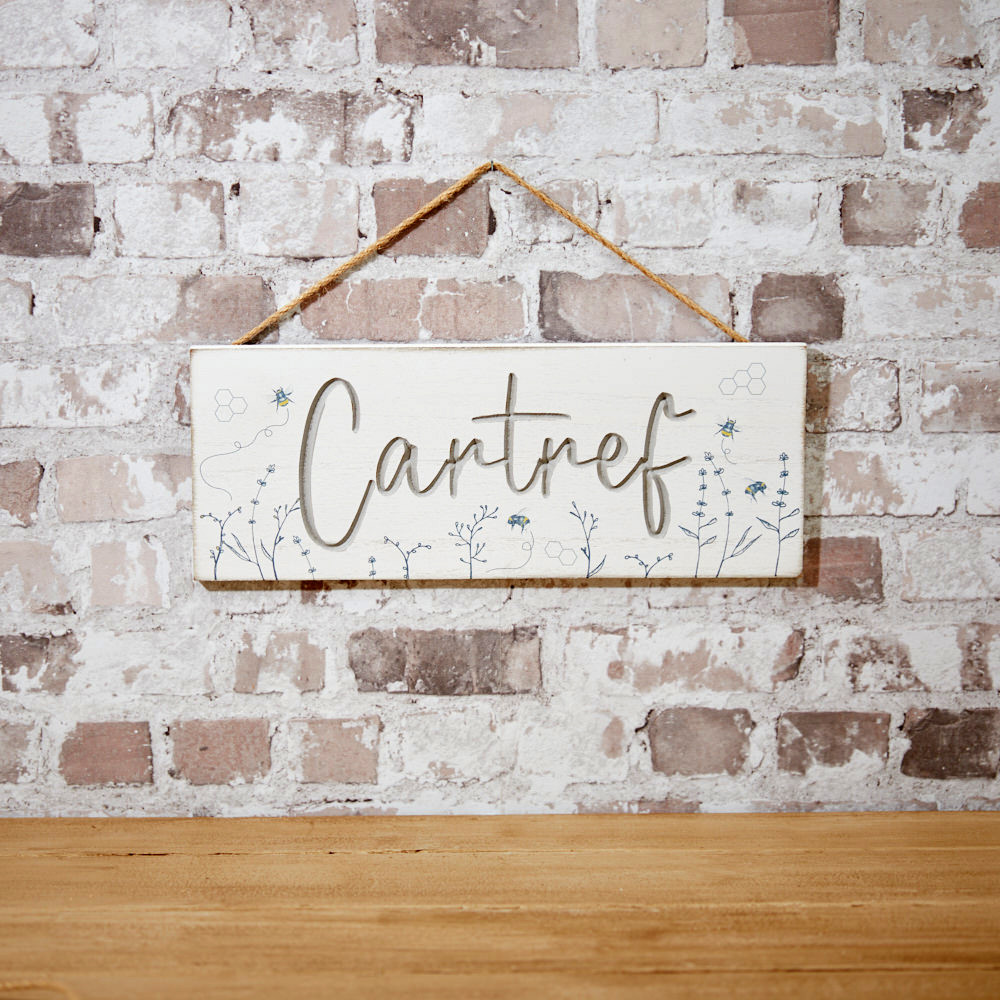 Engraved plaque - Cartref / Cariad