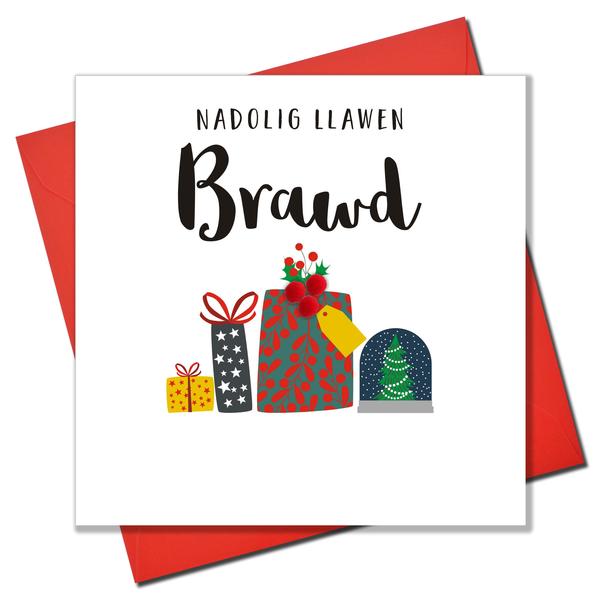 Christmas Card 'Nadolig Llawen Brawd' Merry Christmas Brother