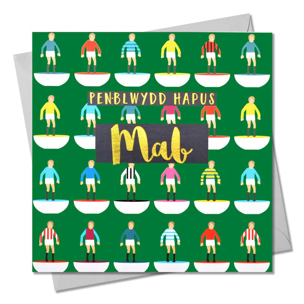 Welsh Birthday Card 'Penblwydd Hapus Mab' Son foil