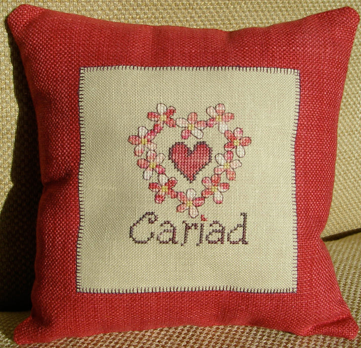 Cariad cushion cross stitch chart