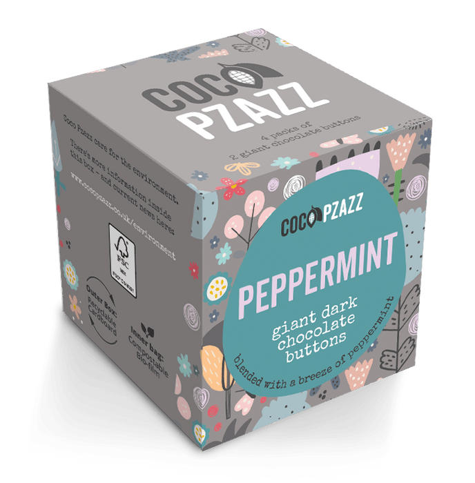 Welsh Giant Dark Chocolate Buttons - Peppermint 96g