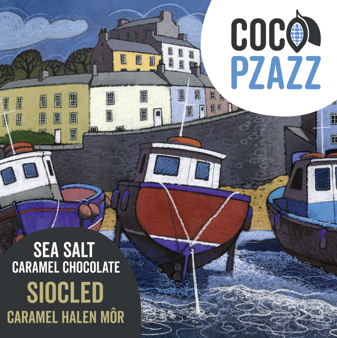 Welsh Sea Salt Caramel Chocolate Bar 80g