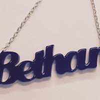 Laser Cut Acrylic Name Necklace - Bethan