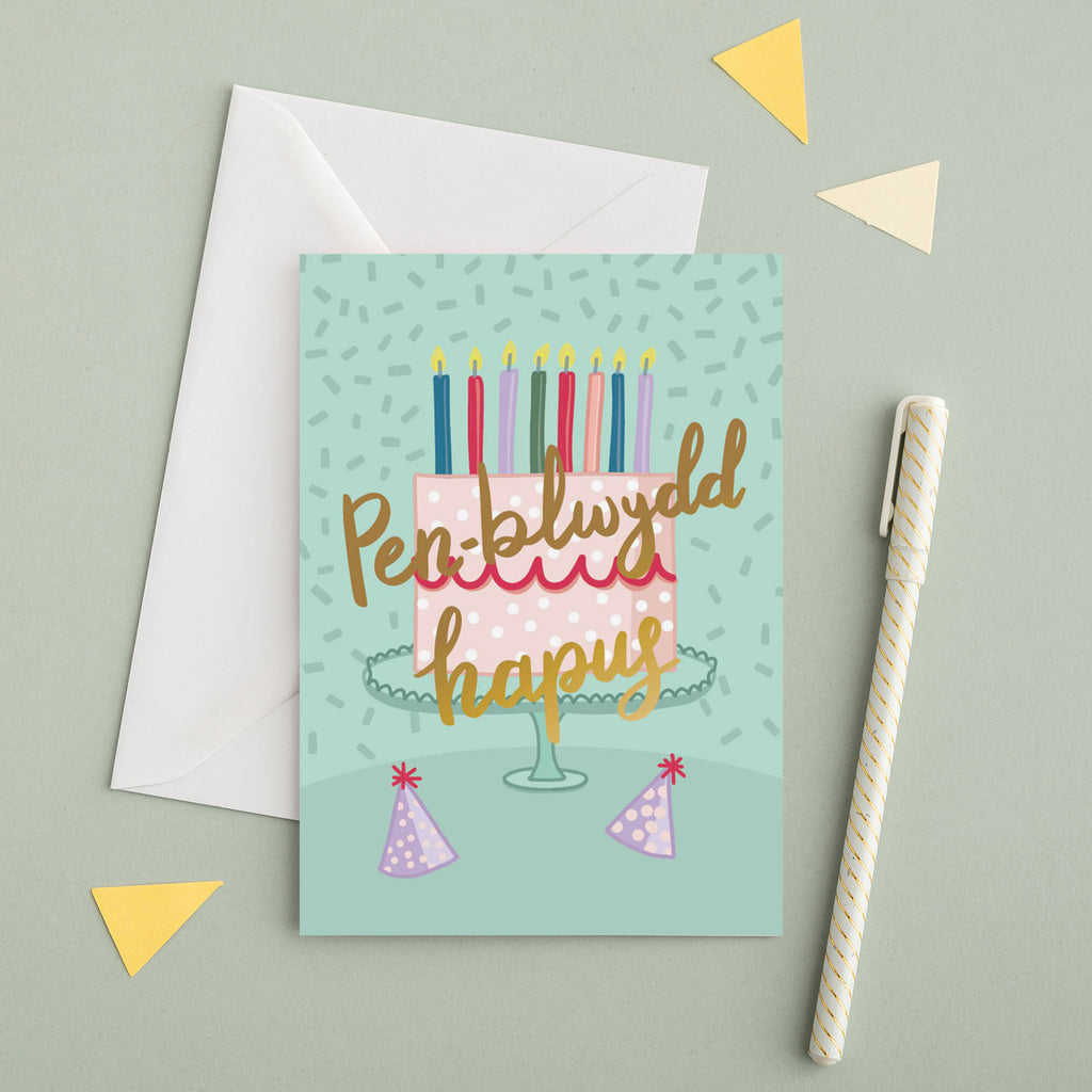 Welsh birthday card &