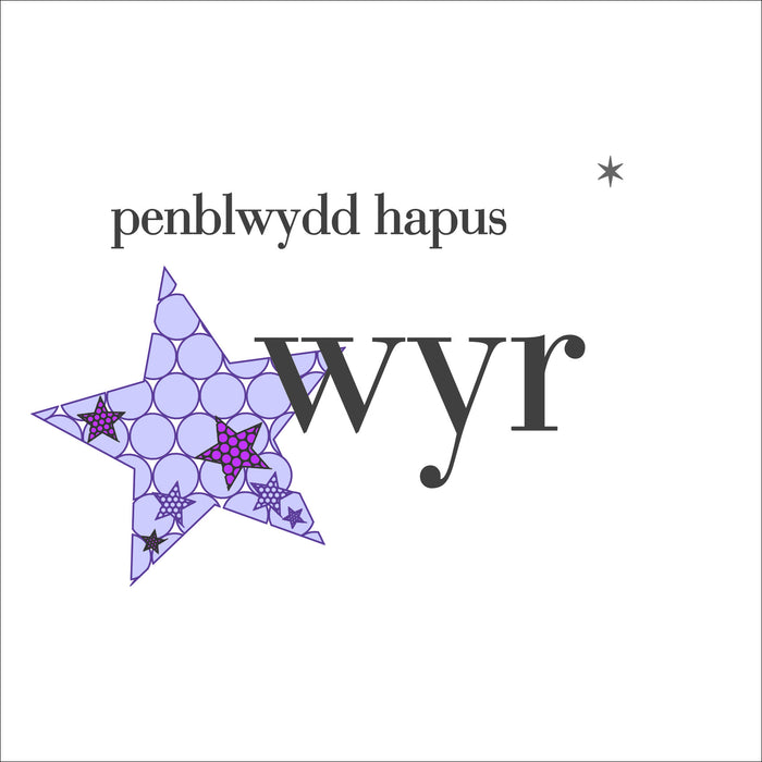 Birthday card 'Penblwydd Hapus Wyr' grandson