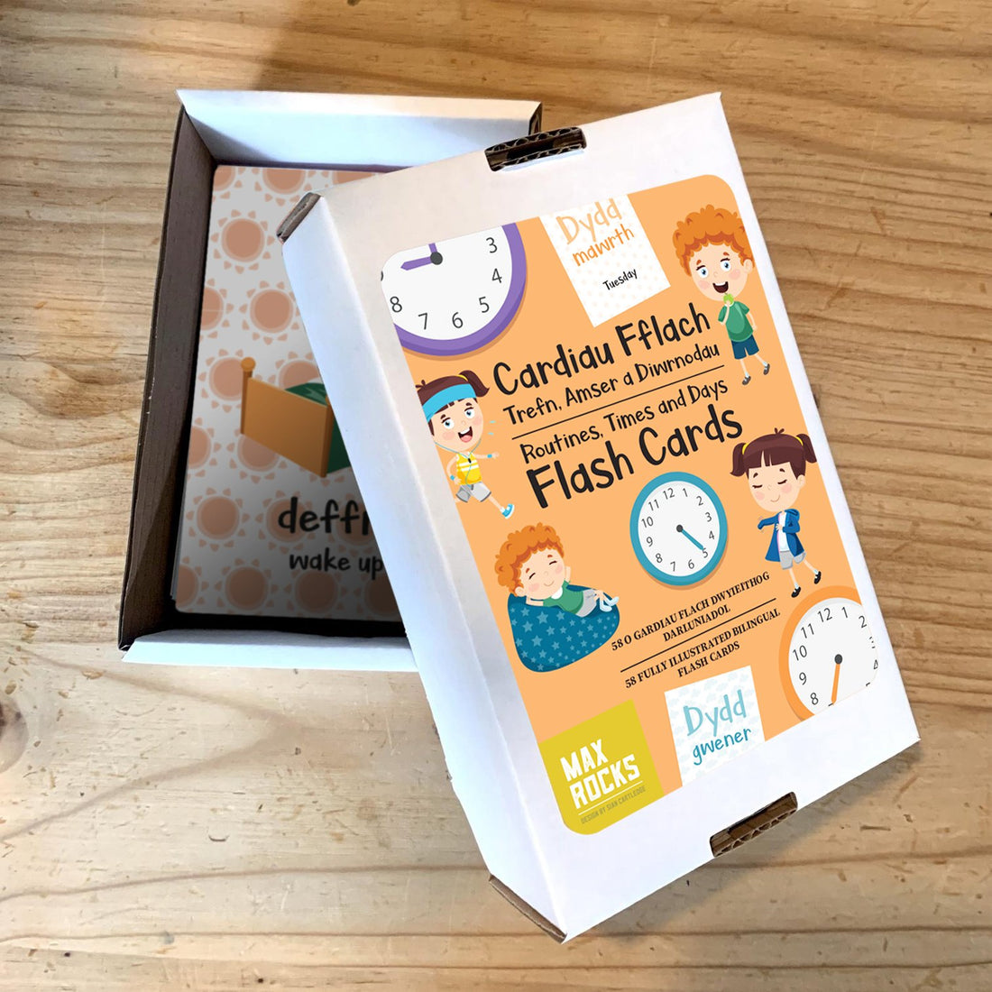 Welsh Routines, Times and Days Flash Cards