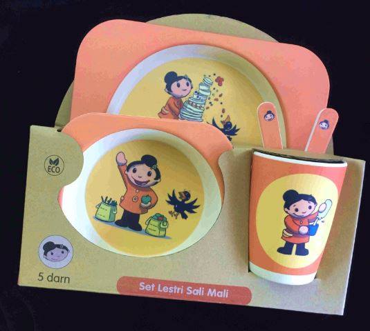 Sali Mali Plate, Bowl, Cup & Cutlery Set