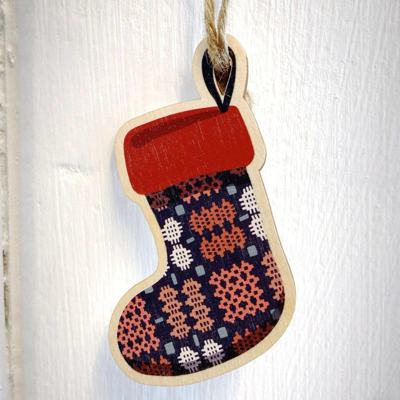 Wooden Christmas Decoration - Hosanau Nadolig