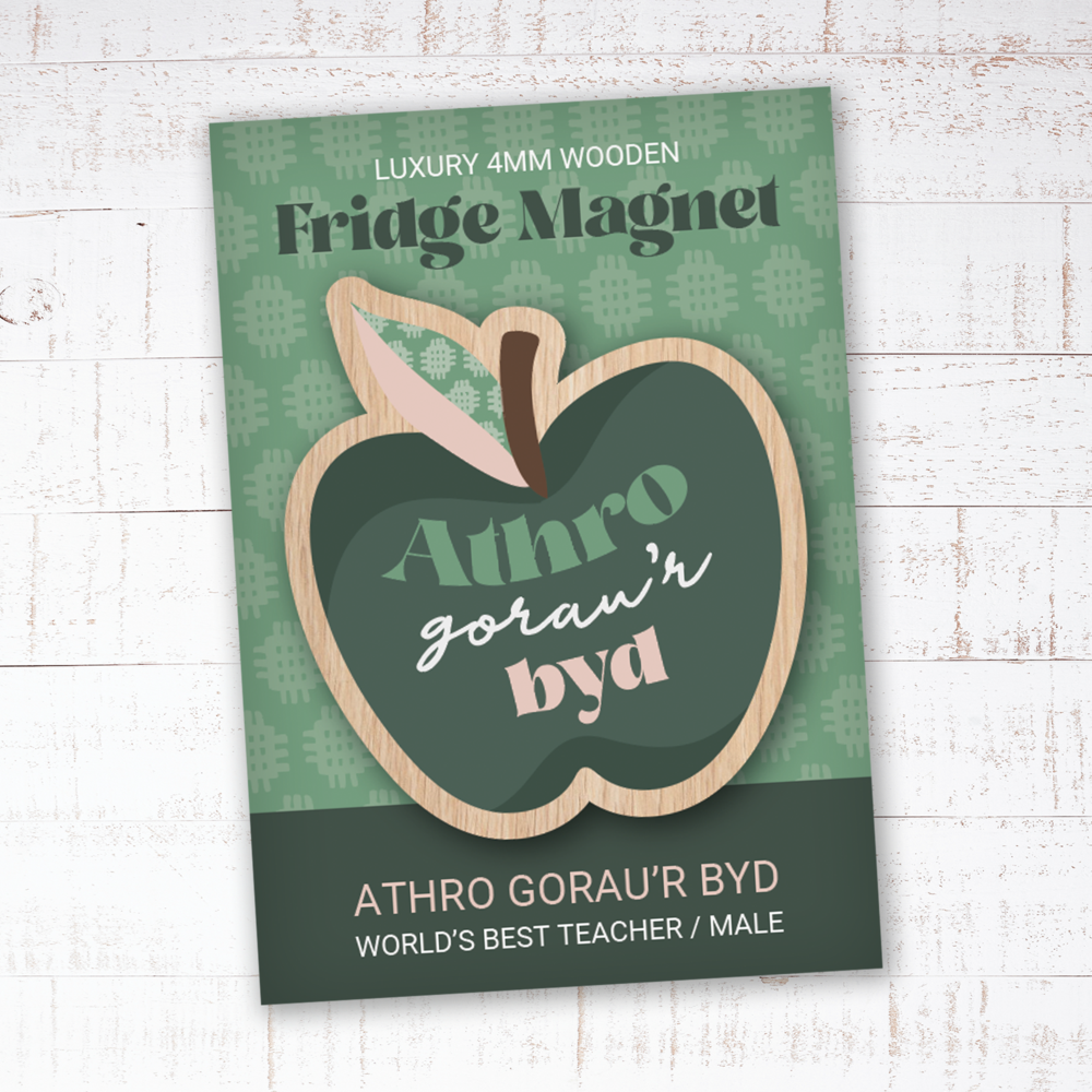 Painted Wooden Fridge Magnet &