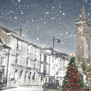 Christmas cards 'Machynlleth' pack of 10