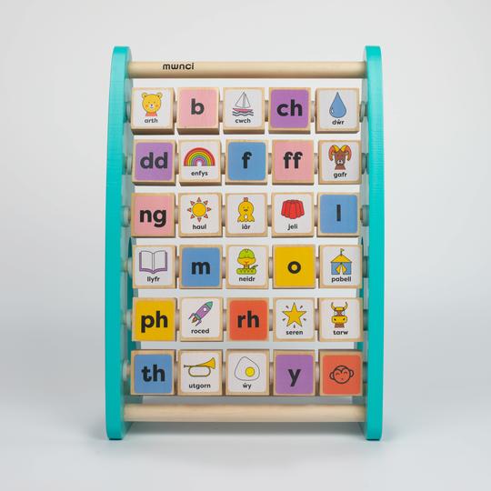 Welsh Wooden Alphabet Abacus