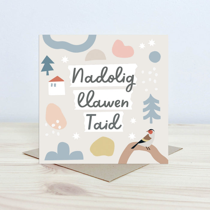 Christmas card 'Nadolig Llawen Taid' grandad
