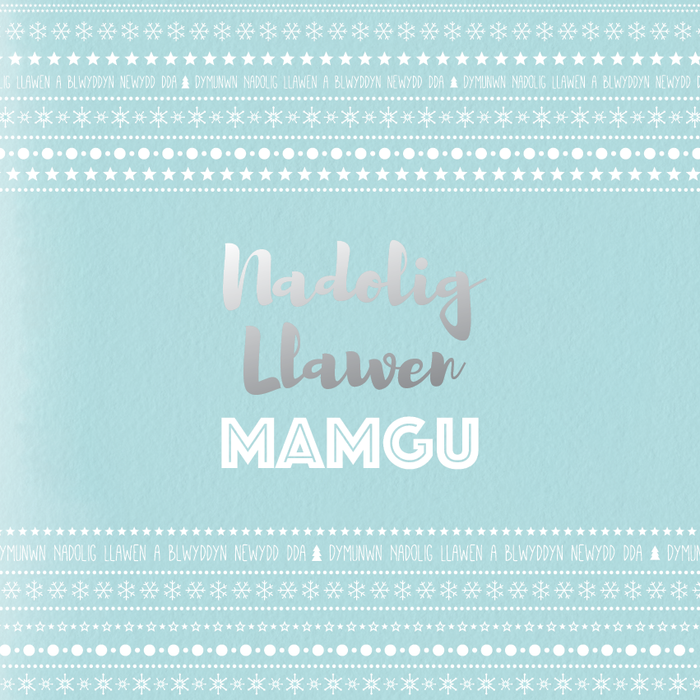 Christmas card 'Nadolig Llawen Mamgu' - Gran SW