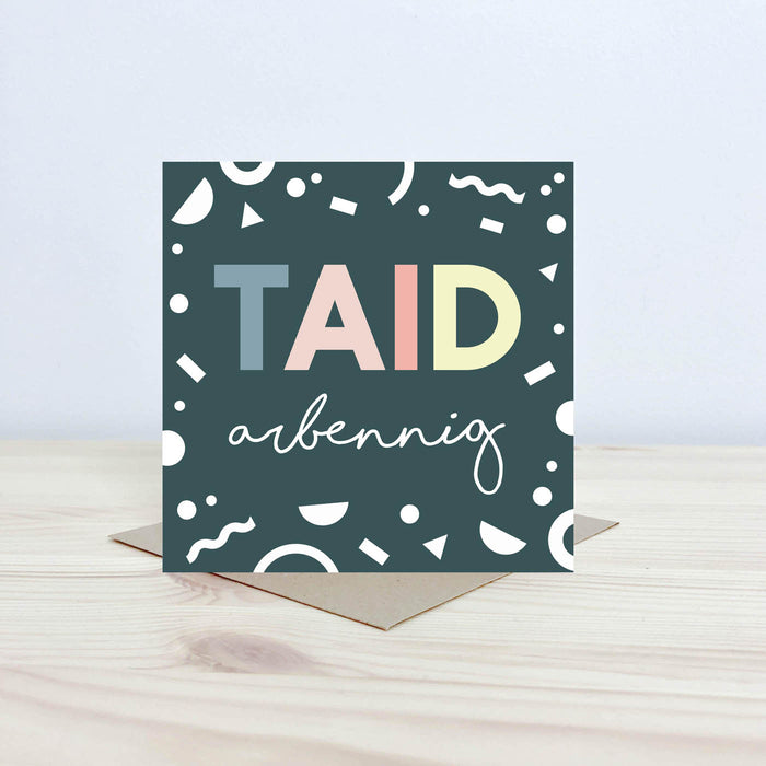 Welsh Father's day card 'Taid Arbennig' special Grandad
