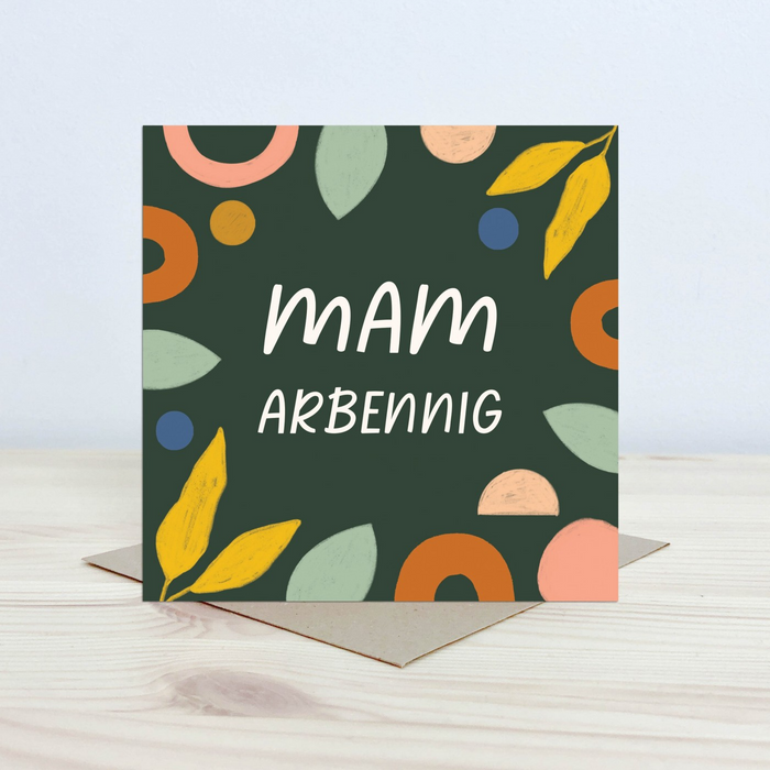 Mother's day card 'Mam Arbennig' special Mum