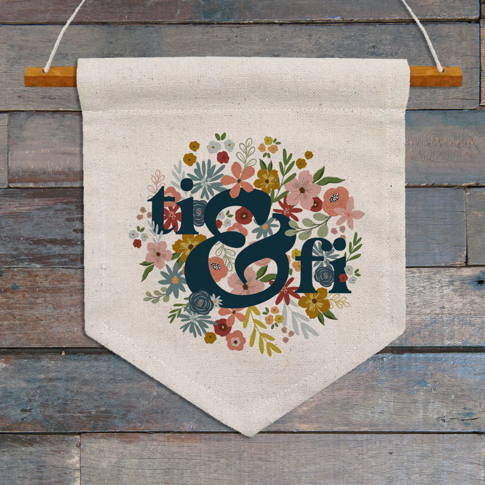 Ti & Fi pennant banner wall decoration