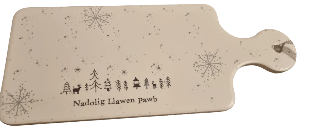 Welsh Christmas Trivet 'Nadolig Llawen Pawb'