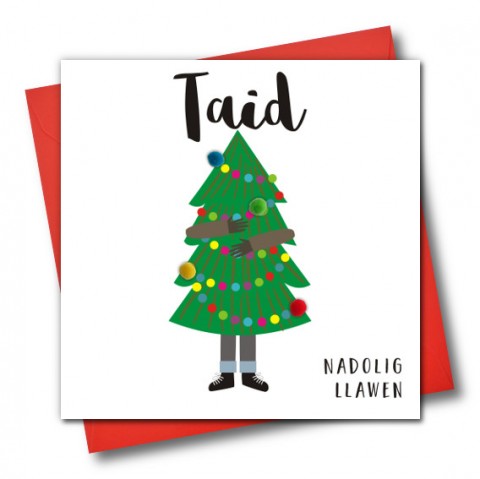 Christmas Card 'Nadolig Llawen Taid' - 'Merry Christmas Grandad'