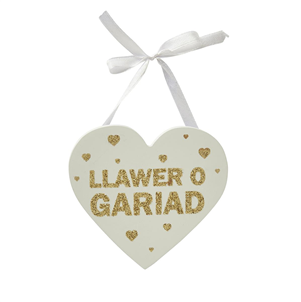 Welsh occasion glitter heart