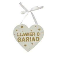 Welsh occasion glitter heart