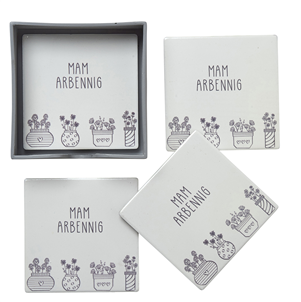 Set of 4 Coasters - Mam Arbennig