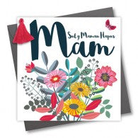 Mother's day card 'Sul y Mamau Hapus Mam' - Happy Mother's Day Mum - Tassel