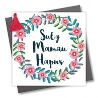 Mother's day card 'Sul y Mamau Hapus' - Happy Mother's Day - Tassel