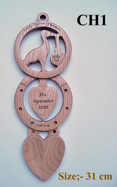 Stork and Heart Lovespoon