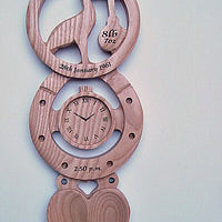 Stork and Clock Lovespoon
