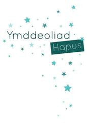 Retirement card 'Ymddeoliad Hapus' blue