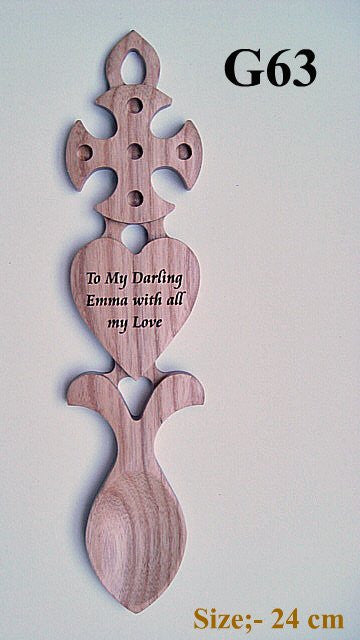 Celtic Cross and Heart Lovespoon