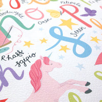Welsh Girls Alphabet Print