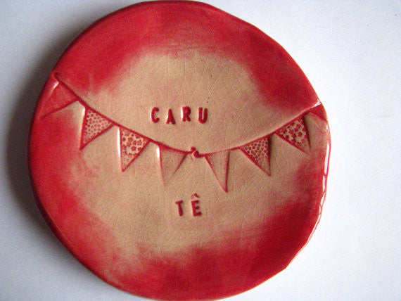 Caru Te Handmade Ceramic Teabag Dish