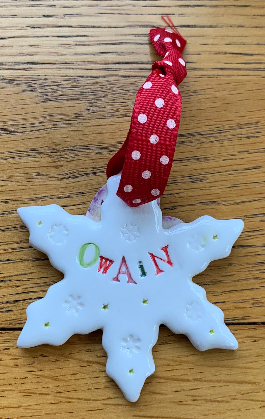 Hand-made Personalised Ceramic Decoration - Pre-order