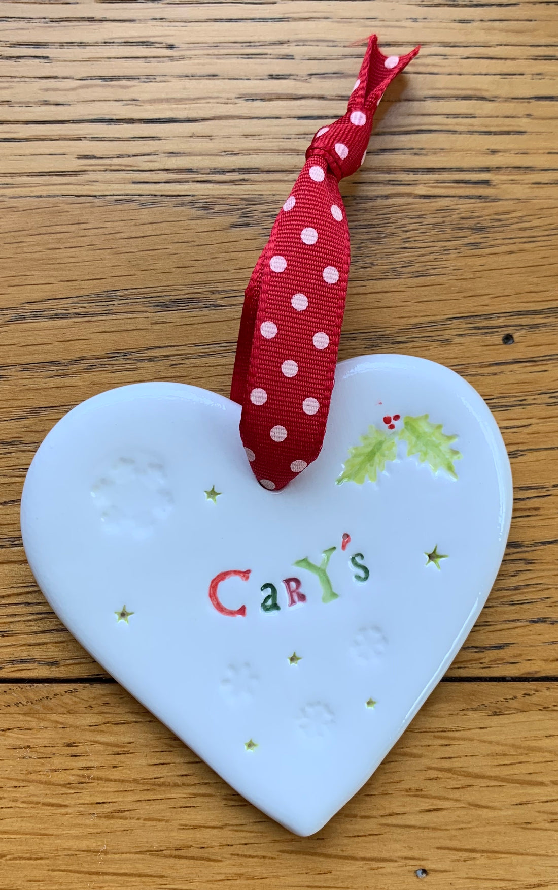Hand-made Personalised Ceramic Decoration - Pre-order