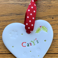 Hand-made Personalised Ceramic Decoration - Pre-order