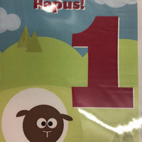 Birthday card 'Penblwydd Hapus 1' sheep