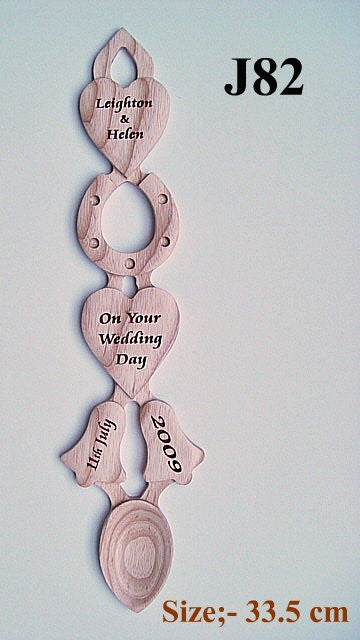 Two Hearts, Two Bells and Horseshoe Lovespoon