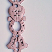Wheel, Heart, Horseshoe and Two Bells Lovespoon