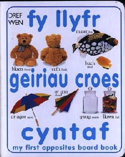 Fy Llyfr Geiriau Croes Cyntaf/My First Opposites Board Book