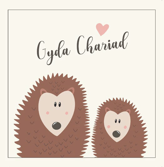 Greeting card 'Gyda chariad'