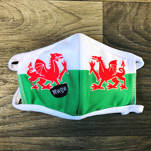 Mwgw Face Mask - Ddraig Goch