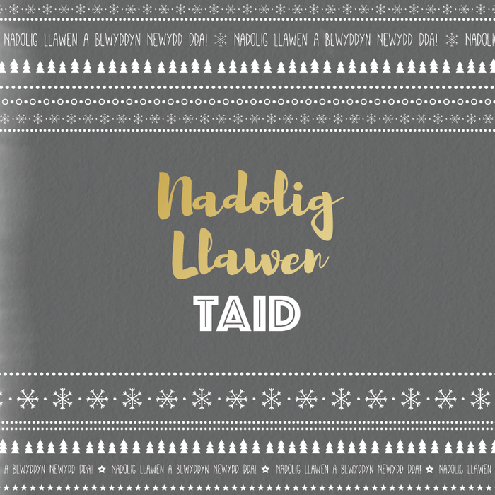 Christmas card 'Nadolig Llawen Taid' - Grandad NW