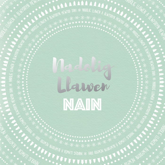 Christmas card 'Nadolig Llawen Nain' - Gran NW