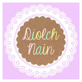 Mother's day card 'Diolch Nain' paper doily