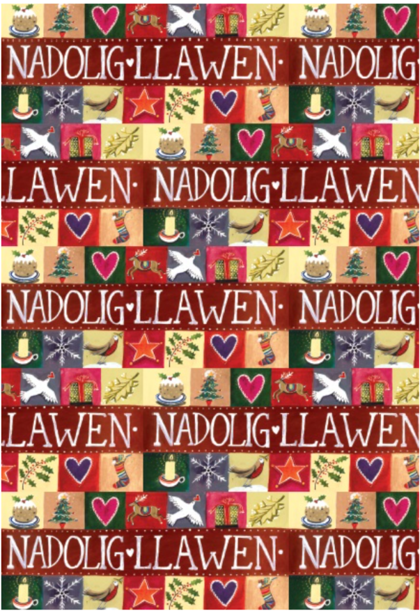 Nadolig Llawen wrapping paper