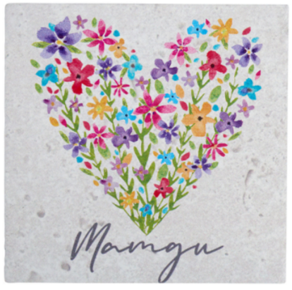 Colourful coaster - Nain, Mam, Anti, Chwaer, Merch, Ffrind
