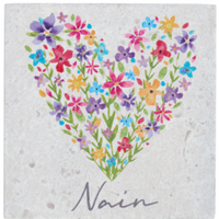 Colourful coaster - Nain, Mam, Anti, Chwaer, Merch, Ffrind